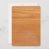 Invitation d'anniversaire en bois (Dos)