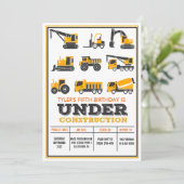 Invitation d'anniversaire en construction - Tous â (Debout devant)