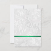Invitation d'anniversaire en dentelle et damas (Dos)