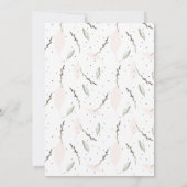 Invitation d'anniversaire en floraison (Dos)