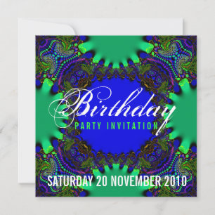 Invitation d'anniversaire en forêt fantastique