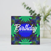 Invitation d'anniversaire en forêt fantastique (Debout devant)