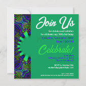 Invitation d'anniversaire en forêt fantastique (Dos)