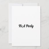 Invitation d'anniversaire en or (Dos)