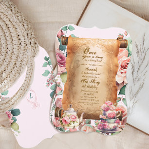 Invitation d'anniversaire Enchanted Princess Tea P