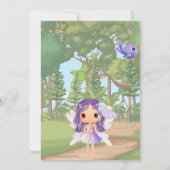 Invitation d'anniversaire Enchanted Purple Fairy (Dos)