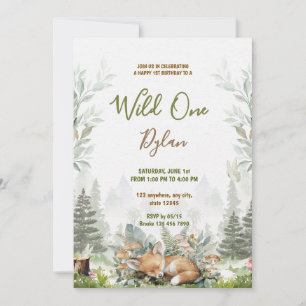 Invitation d'anniversaire enfant Thème Animalier F