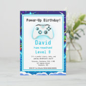 Invitation d'anniversaire épique pour 8 ans avec u (Debout devant)