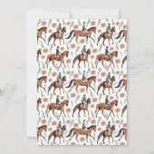 Invitation d'anniversaire équestre (Dos)