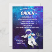 Invitation d'anniversaire Espace Hors de ce Monde (Devant)
