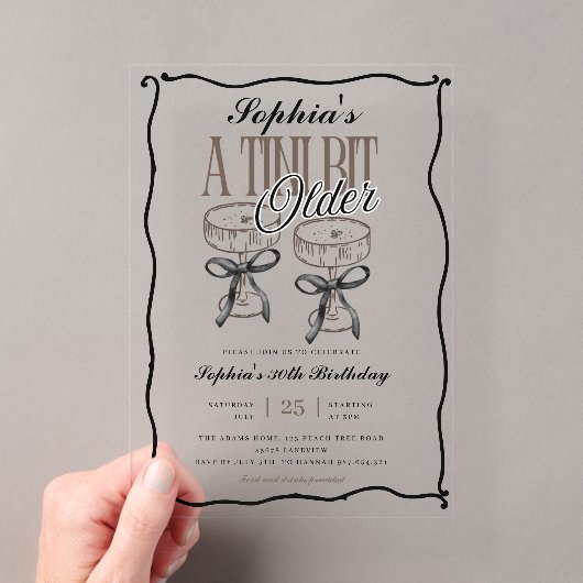 Invitation d'anniversaire Espresso Martini Un Peu (In situ (ordinateur de poche))
