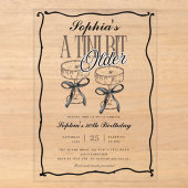 Invitation d'anniversaire Espresso Martini Un Peu (Recto)