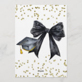 Invitation d'anniversaire et de remise de diplômes (Dos)