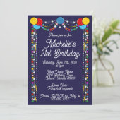 Invitation d'anniversaire étape importante (Debout devant)