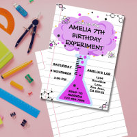 Invitation d'anniversaire Expérience Scientifique