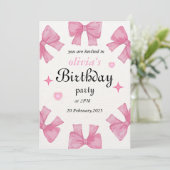 Invitation d'anniversaire - Faites votre fête (Debout devant)
