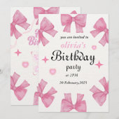 Invitation d'anniversaire - Faites votre fête (Devant / Derrière)