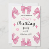 Invitation d'anniversaire - Faites votre fête (Devant)