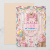 Invitation d'anniversaire Fancy Nancy | Princesse (Devant / Derrière)