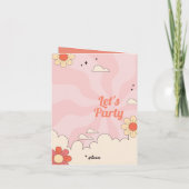 Invitation d'anniversaire farce, Amour de licorne, (Dos)