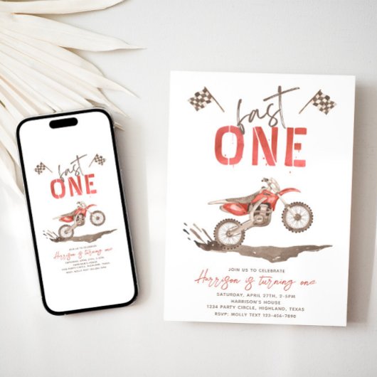 Invitation d'anniversaire Fast ONE | 1er anniversa