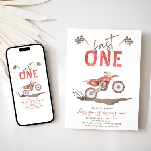 Invitation d'anniversaire Fast ONE | 1er anniversa