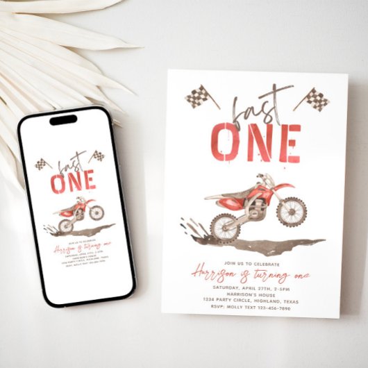 Invitation d'anniversaire Fast ONE | 1er anniversa