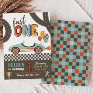 Invitation d'anniversaire Fast ONE Invitation de