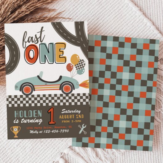 Invitation d'anniversaire Fast ONE | Invitation de