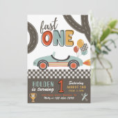 Invitation d'anniversaire Fast ONE | Invitation de (Debout devant)