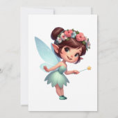 Invitation d'anniversaire Fée Enchantée (Dos)