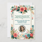 Invitation d'anniversaire fée enchantée de l'enfan (Devant)