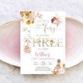 Invitation d'anniversaire Fée Fille