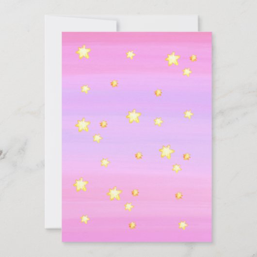 Invitation d'anniversaire fée / Joint Twins Party (Dos)