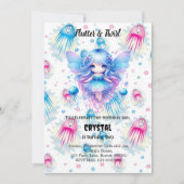 Invitation d'anniversaire fée modifiable (Devant)