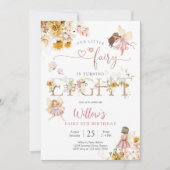 Invitation d'anniversaire Fée pour Filles (Devant)