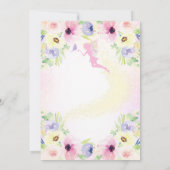 Invitation d'anniversaire Fée Rose Jardin de Fées (Dos)