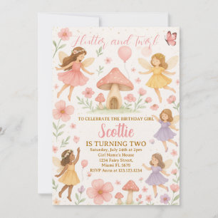 Invitation d'anniversaire Fée Whimsical