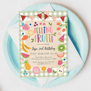 Invitation d'anniversaire Feeling Fruitti
