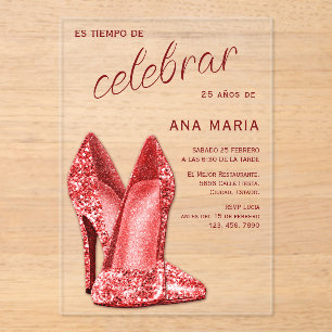 Invitation d'anniversaire féminine espagnole sophi