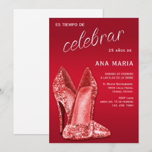 Invitation d'anniversaire féminine espagnole sophi