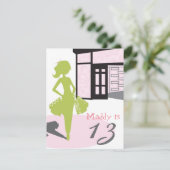 Invitation d'anniversaire - Fête au centre commerc (Debout devant)