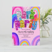 Invitation d'anniversaire Fête au Parc (Debout devant)