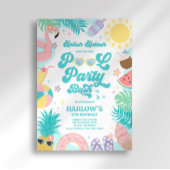 Invitation d'anniversaire Fête de Piscine