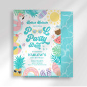 Invitation d'anniversaire Fête de Piscine