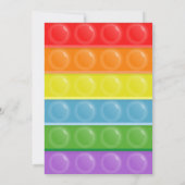 Invitation d'anniversaire Fidget Poppin Enfants (Dos)