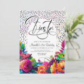 Invitation d'anniversaire Fiesta (Debout devant)
