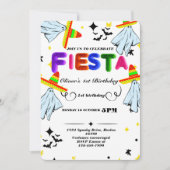 Invitation d'anniversaire Fiesta Chalkboard mexica (Devant)
