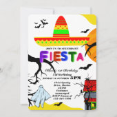 Invitation d'anniversaire Fiesta Chalkboard mexica (Devant)