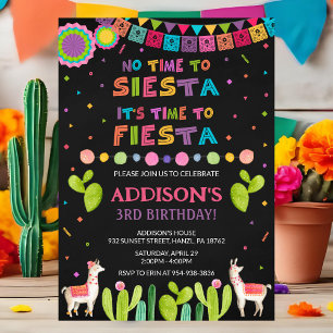 Invitation d'anniversaire Fiesta Invitation de f